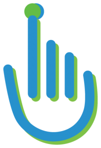 One Touch Video Chat Logo Hand